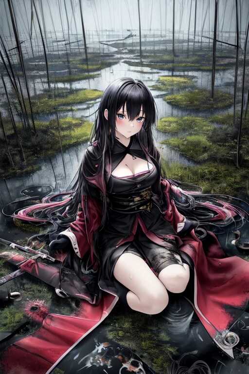 沼への沈み込み/Sink into swamp