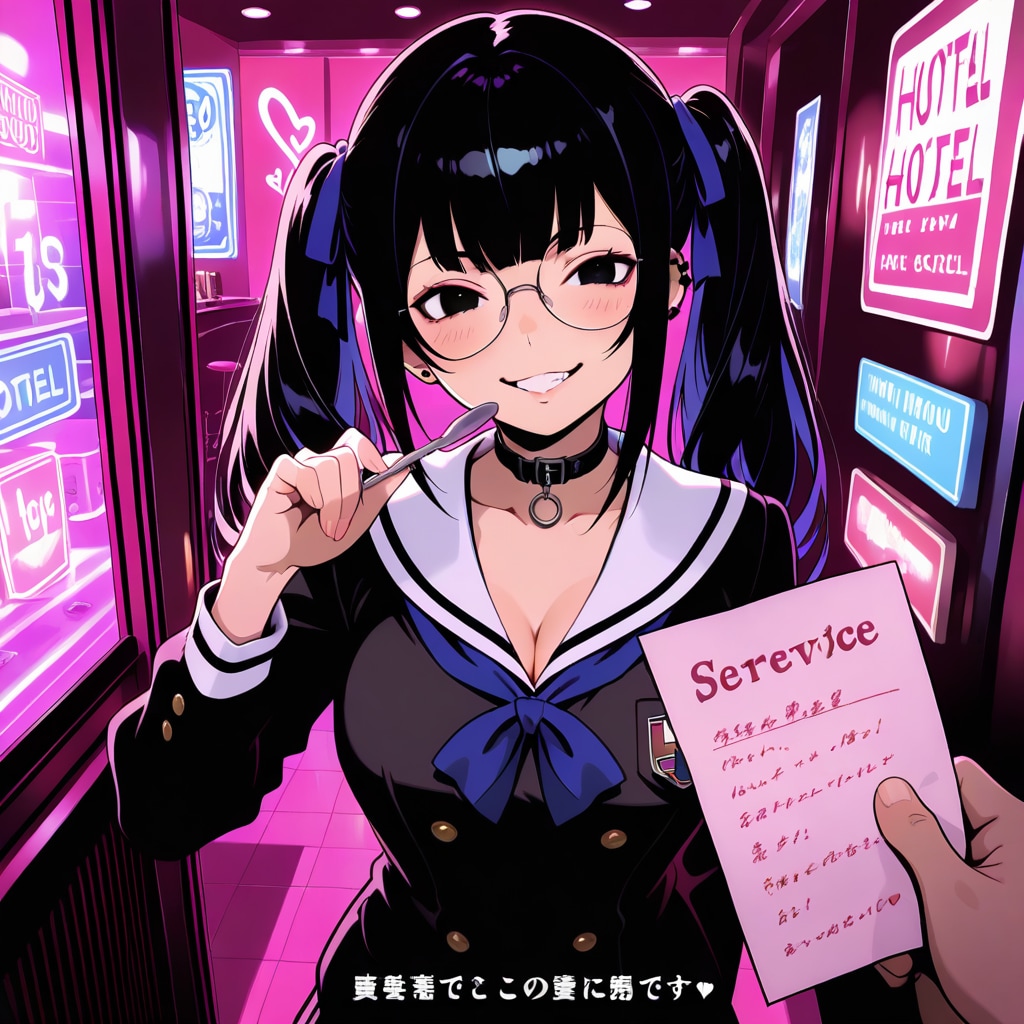 明朗会計なサービスを提供する女の子