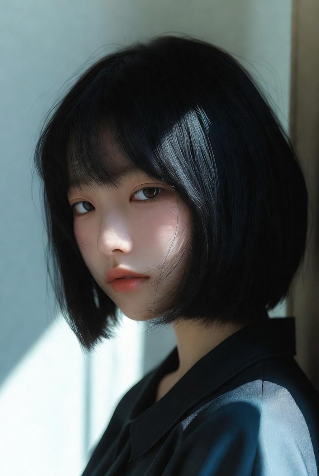 ボブカットの女子