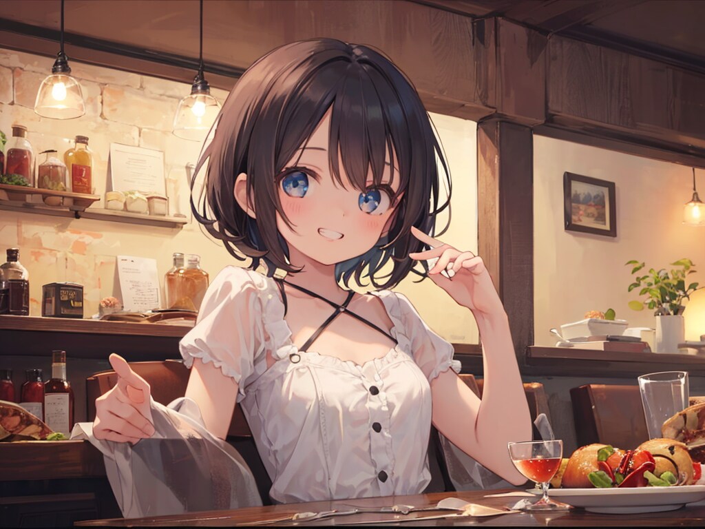 「お料理、すっごく美味しいし、お店の雰囲気もいいよね。あなたってセンスがいいんだね！」