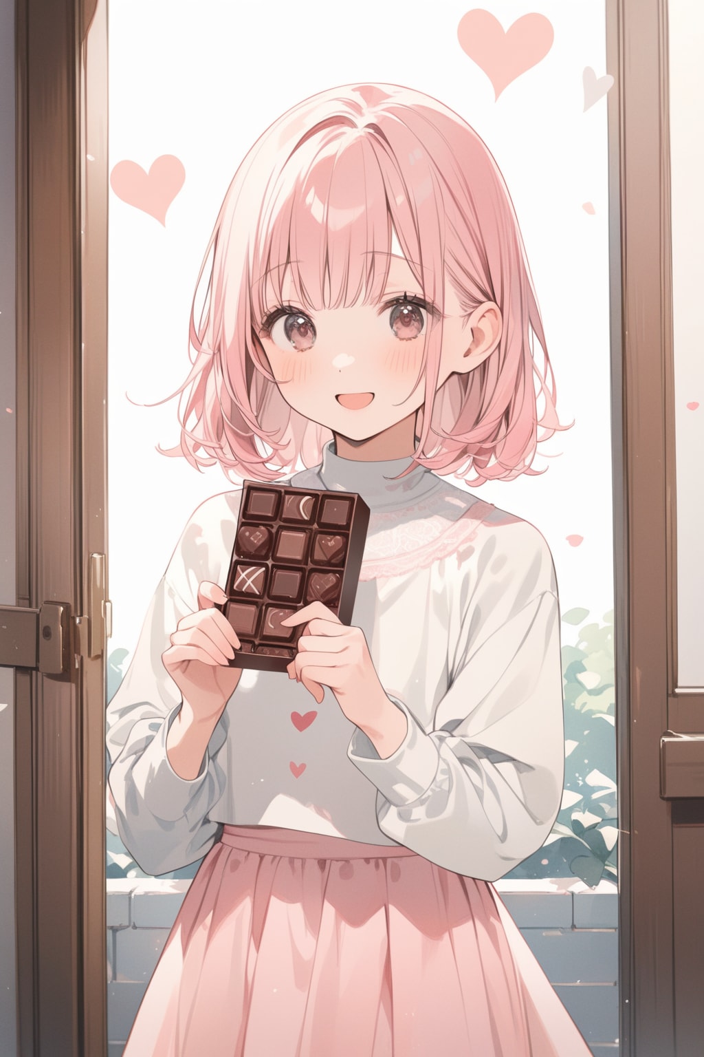 チョコレートで愛の告白♥ | の人気AIイラスト・グラビア