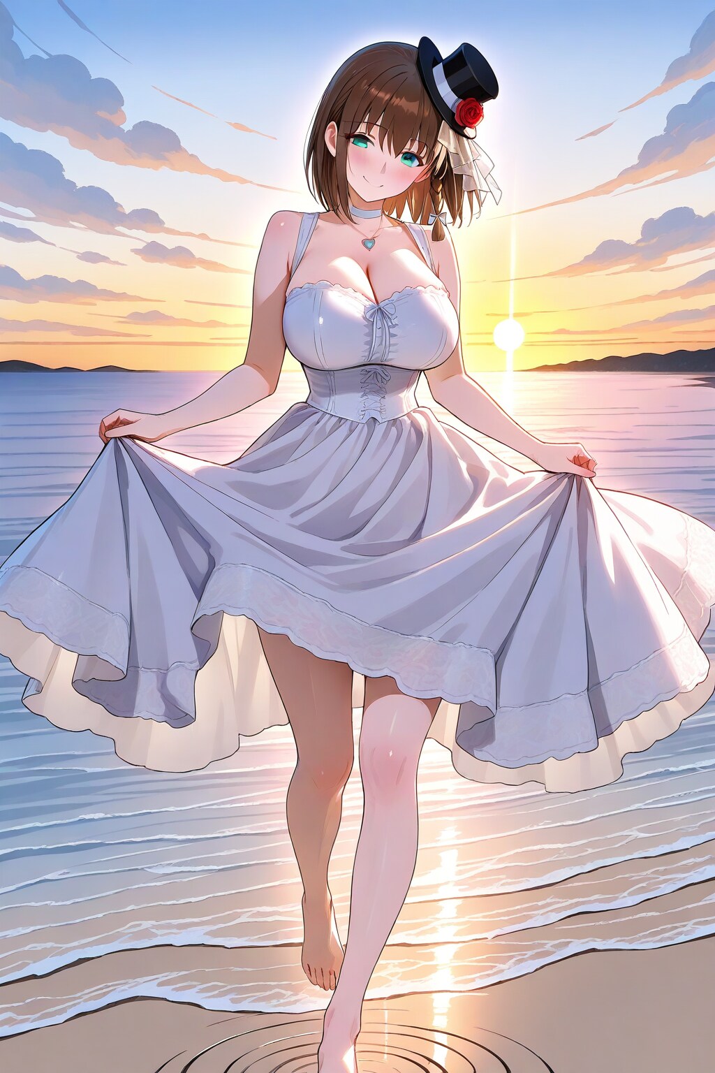 波打ち際のコルデーさん