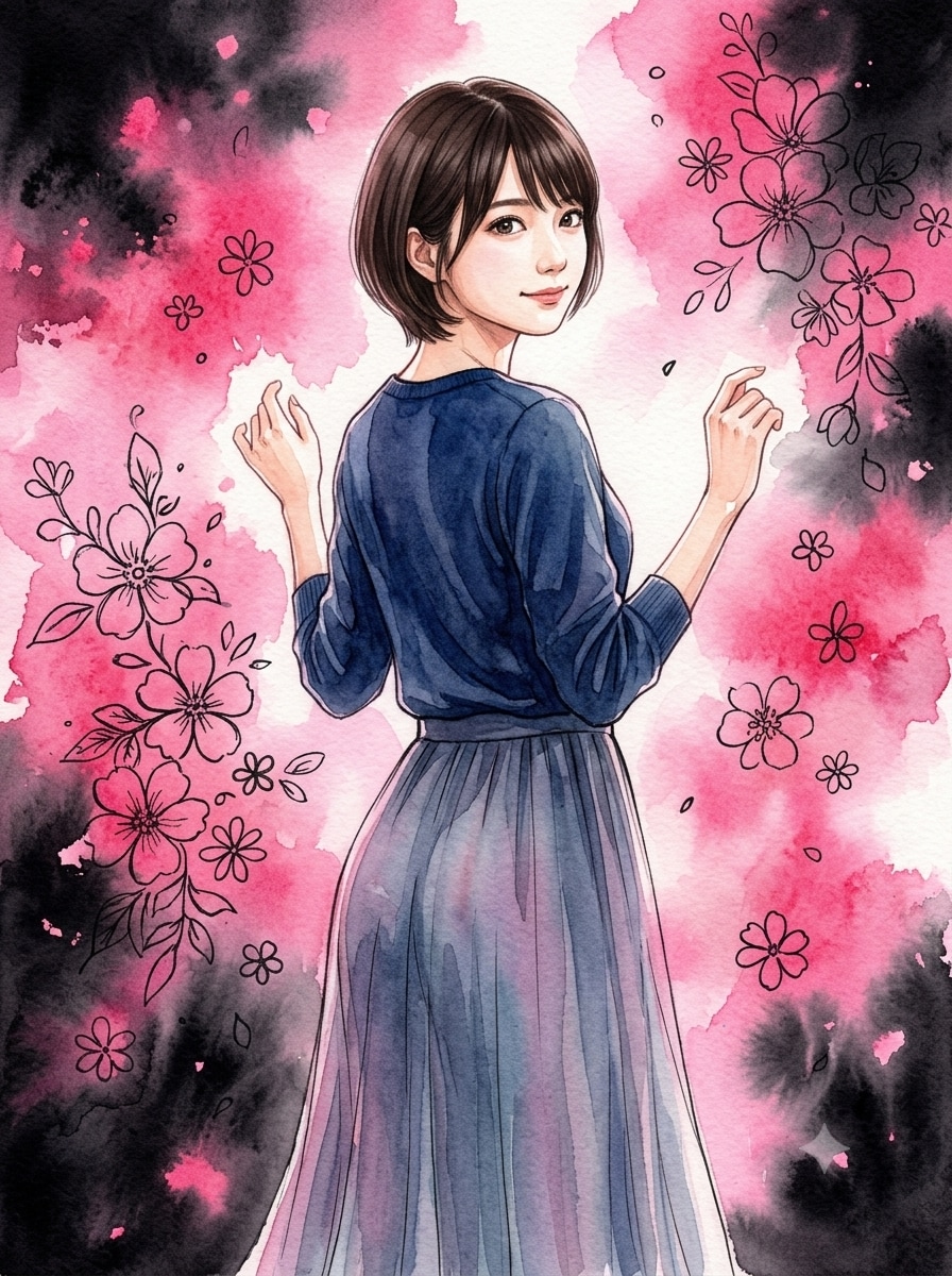 水彩画なPuni-Paletteの3人