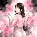 水彩画なPuni-Paletteの3人 2枚目