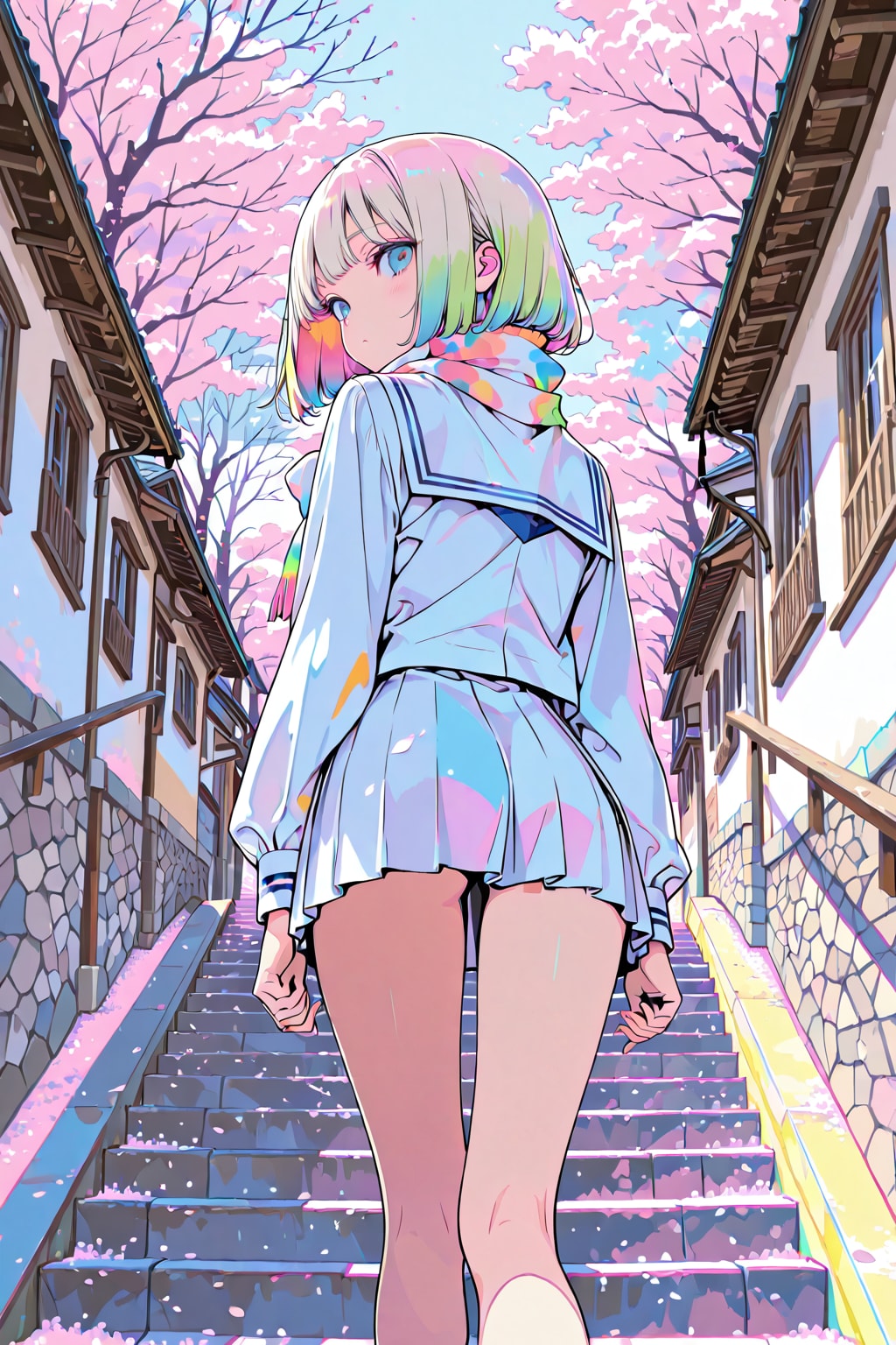 城跡の桜(ECHIDNA)