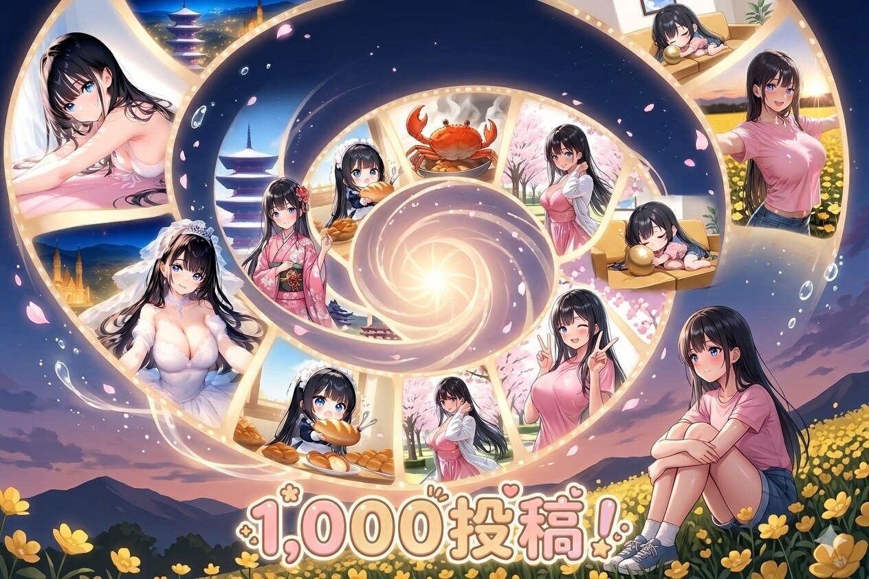 1,000投稿！