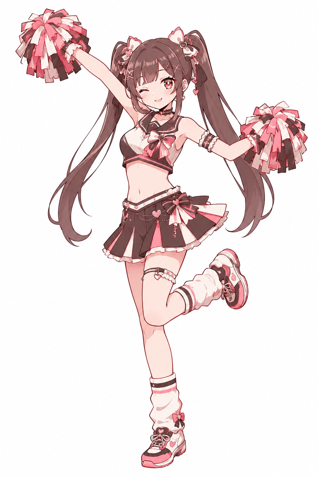 応援ガールズ:プロンプトあり