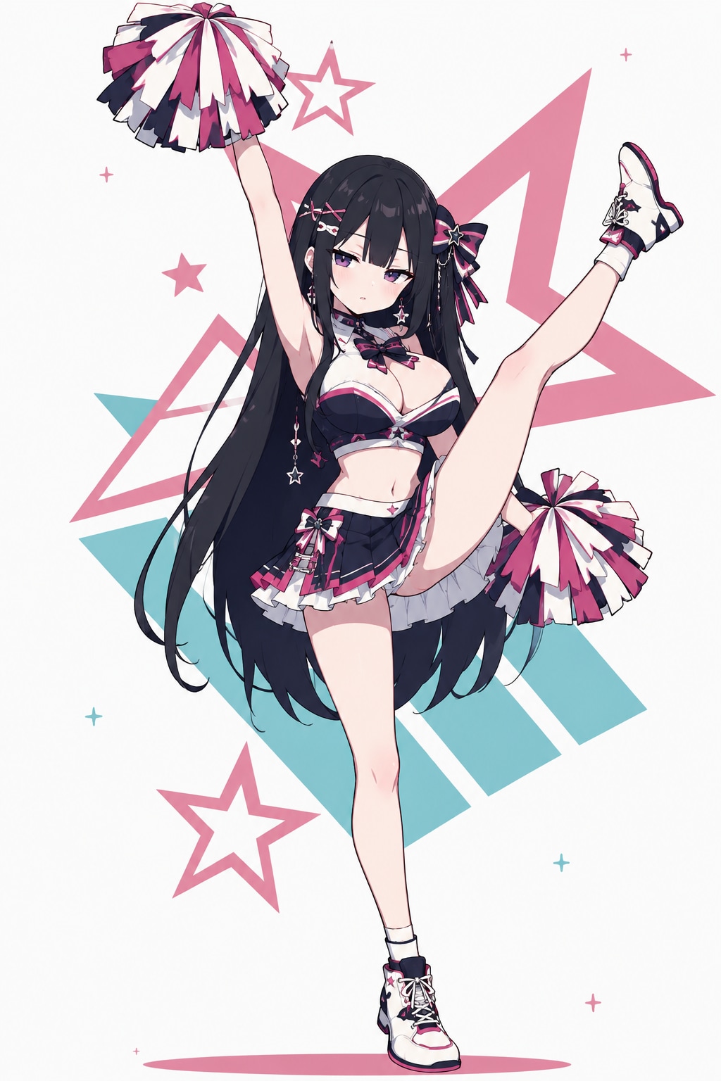 応援ガールズ:プロンプトあり