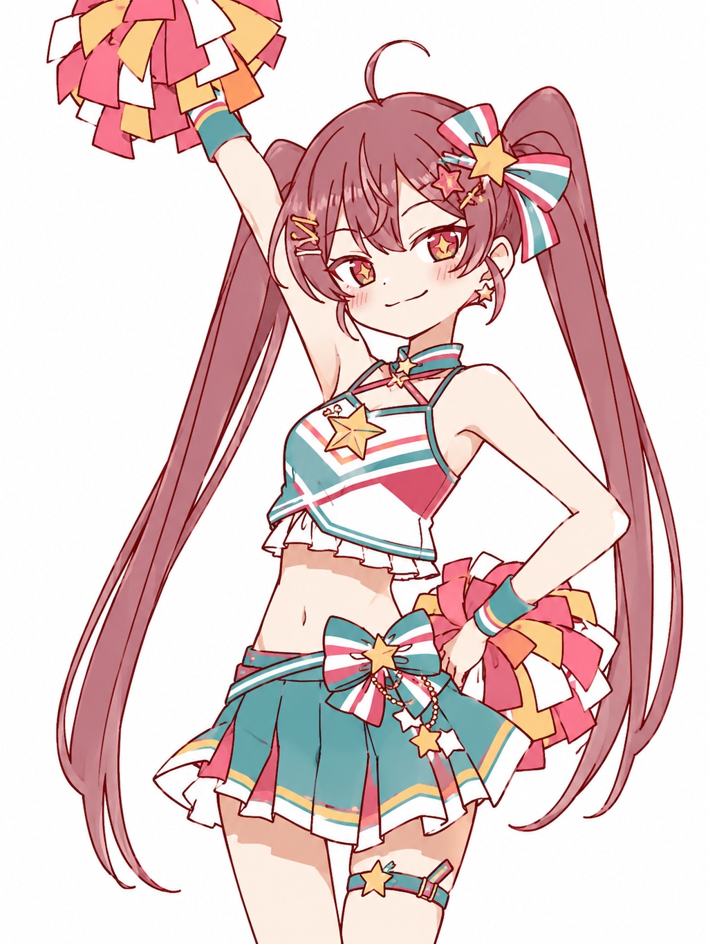 応援ガールズ:プロンプトあり