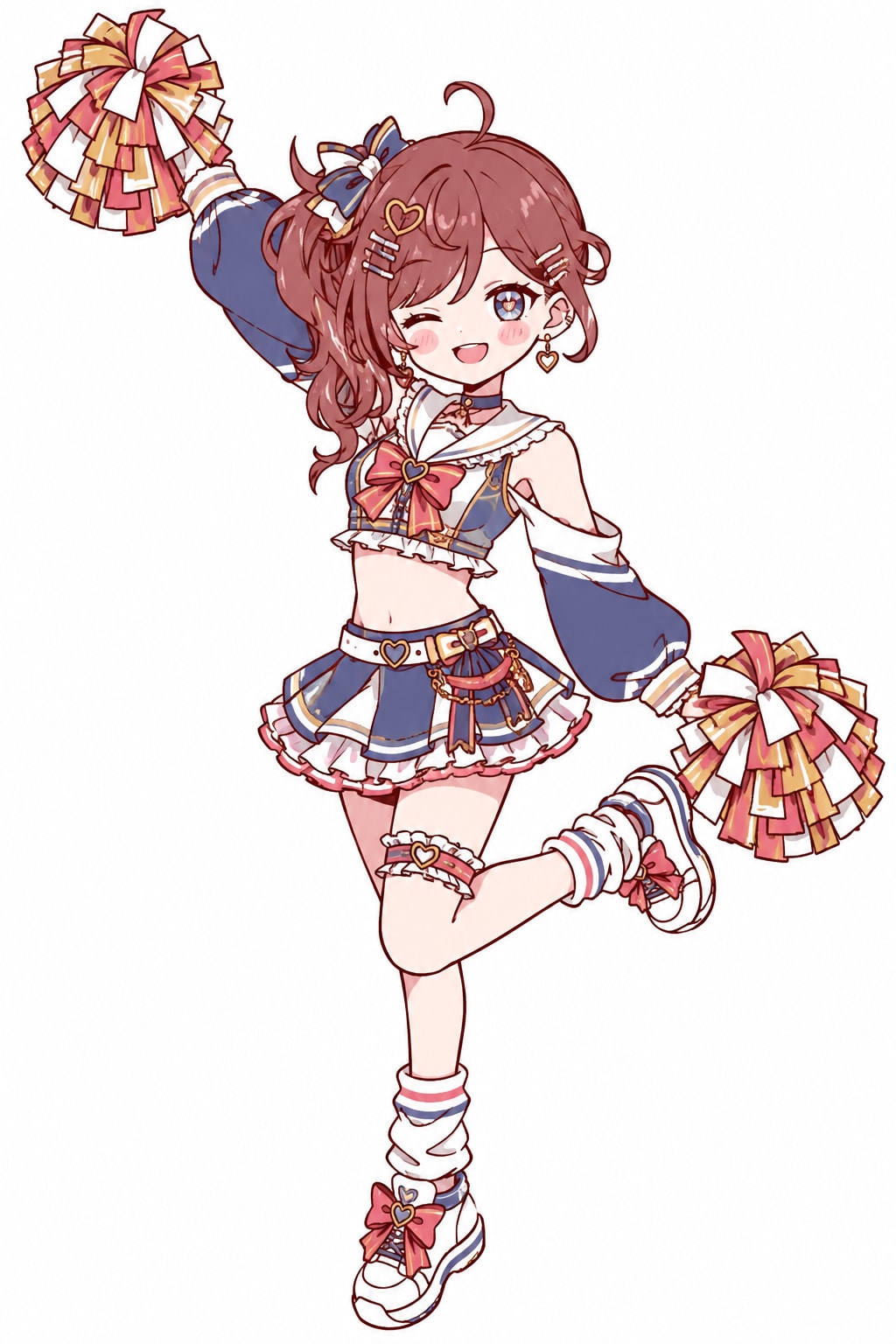 応援ガールズ:プロンプトあり