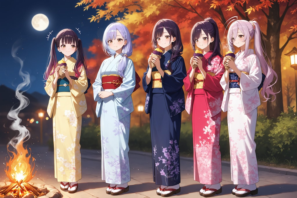 焚き火と焼き芋