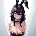 鷺沢文香、バニー、アイドルマスター、シンデレラガールズ、投稿４。 2枚目