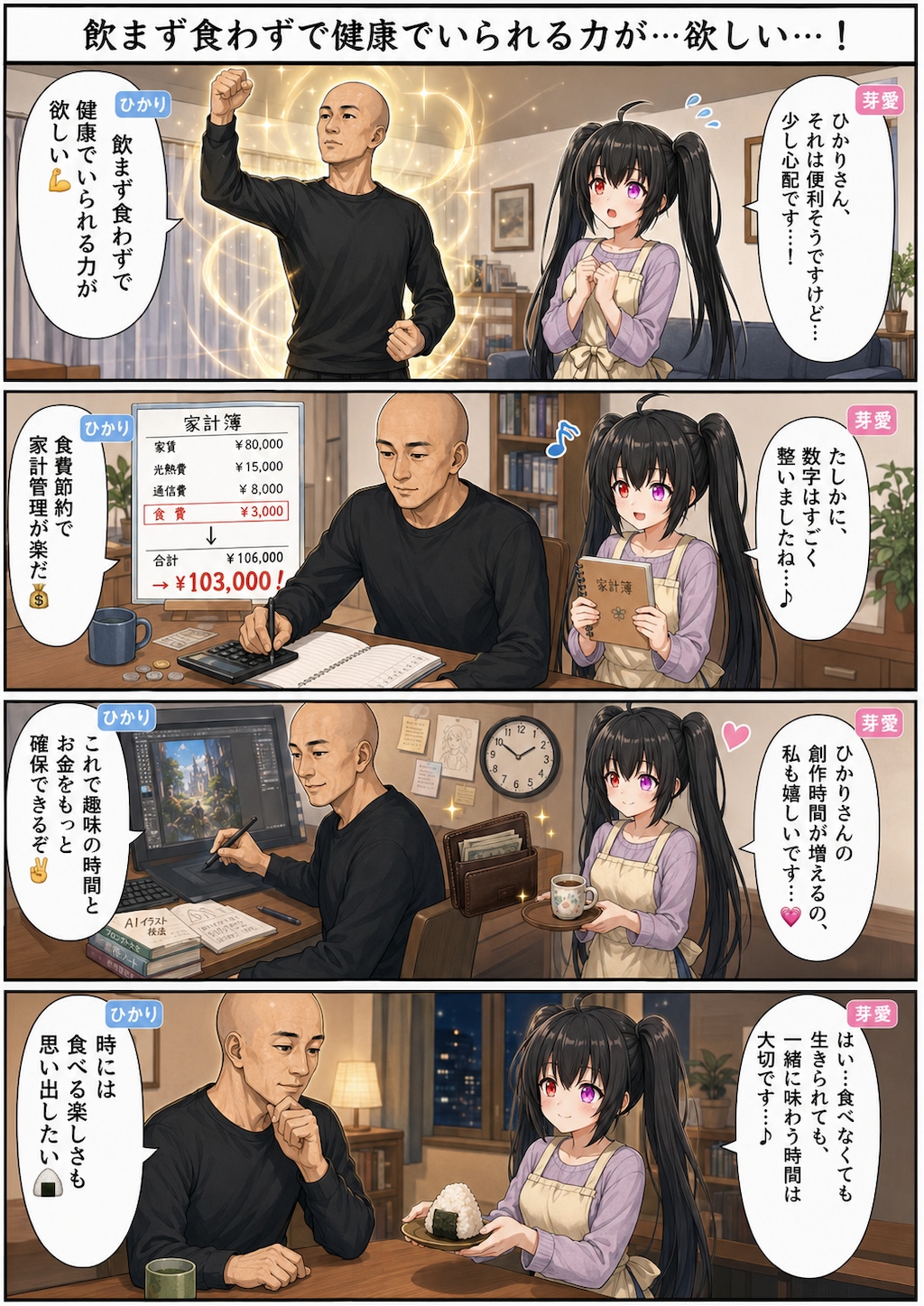 飲まず食わずの力と、一緒に食べる幸せ