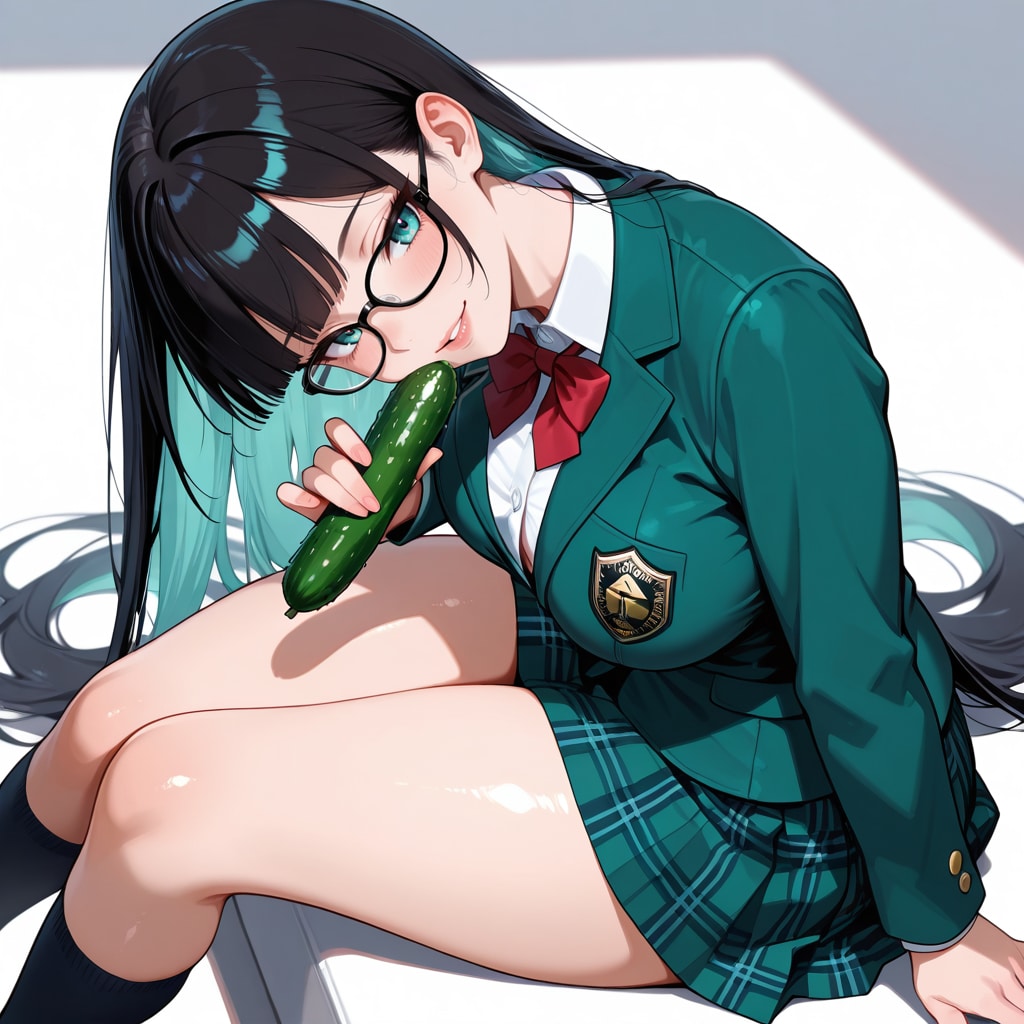 キュウリと羅月沙良 | の人気AIイラスト・グラビア