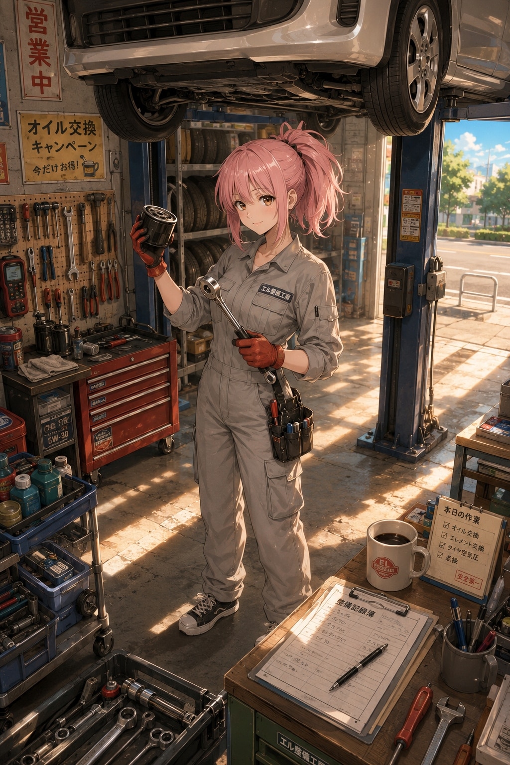 Sumiさんの「リカちゃん」メカニックコーデ