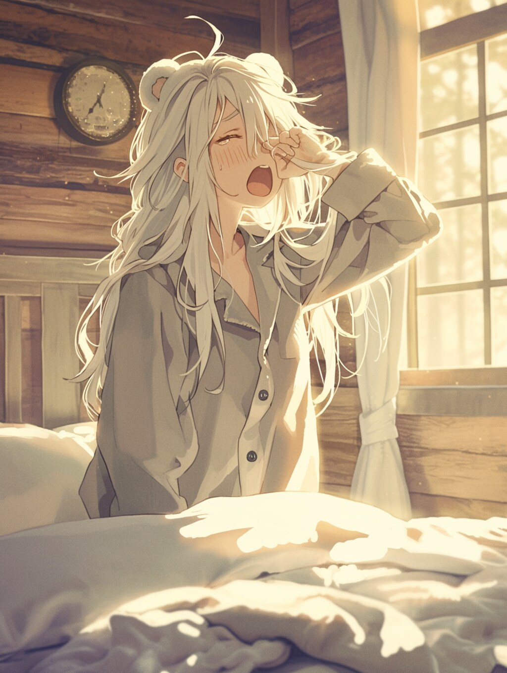 寝起き✖︎くま娘🐾