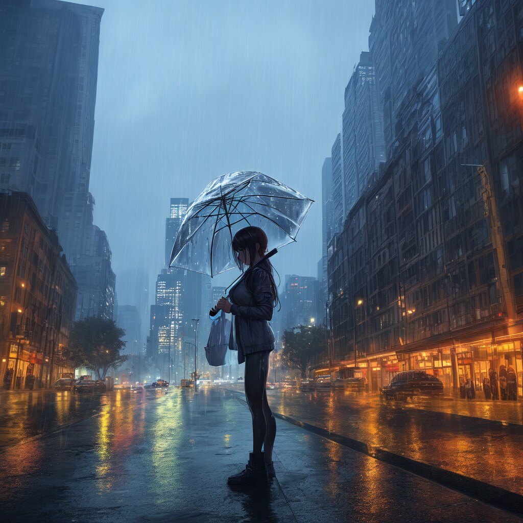 仄暗い雨の中で命の終わりを見つける