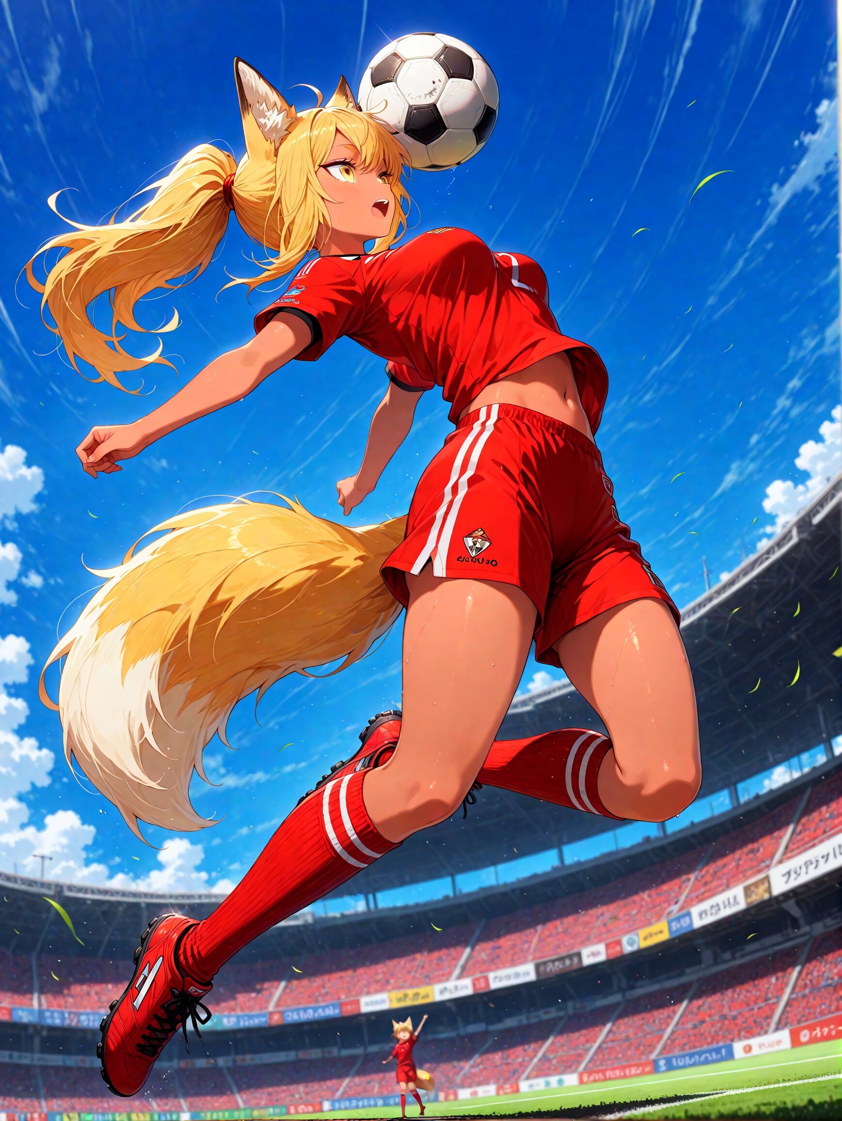 ヘディングシュート！！