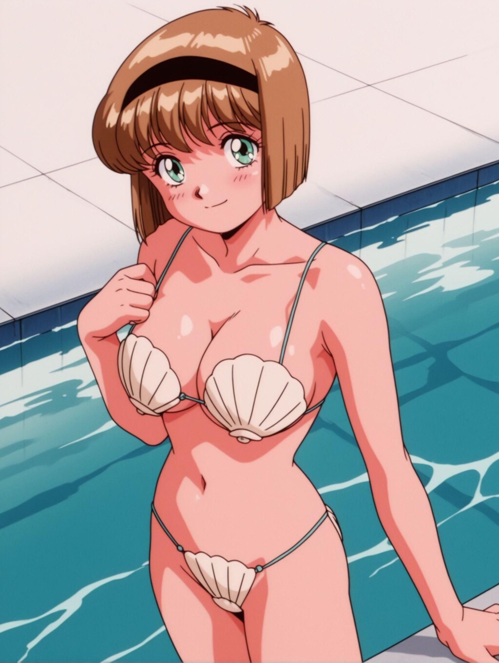 細川美樹×貝殻ビキニ