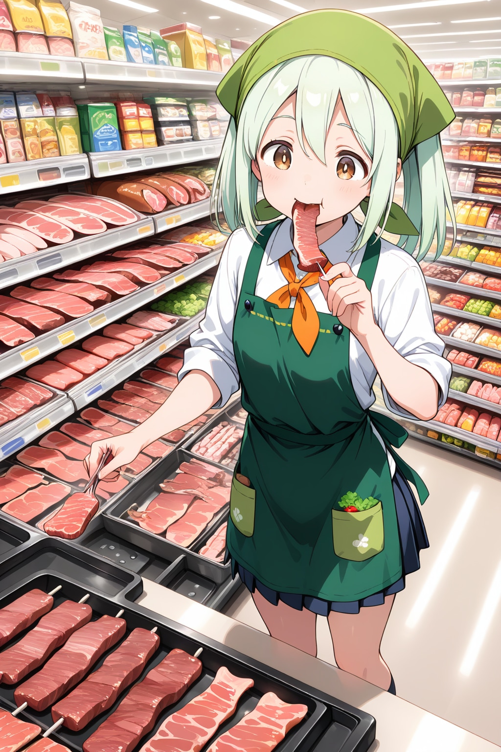 モグモグッご試食いかがですか～ | の人気AIイラスト・グラビア