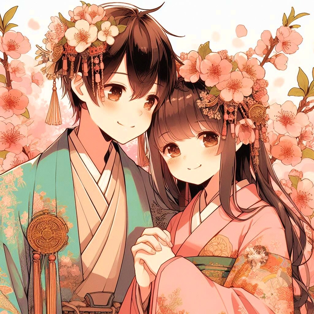 ひな祭りの、お内裏様とお雛様っぽい恋人♥その１(12枚)