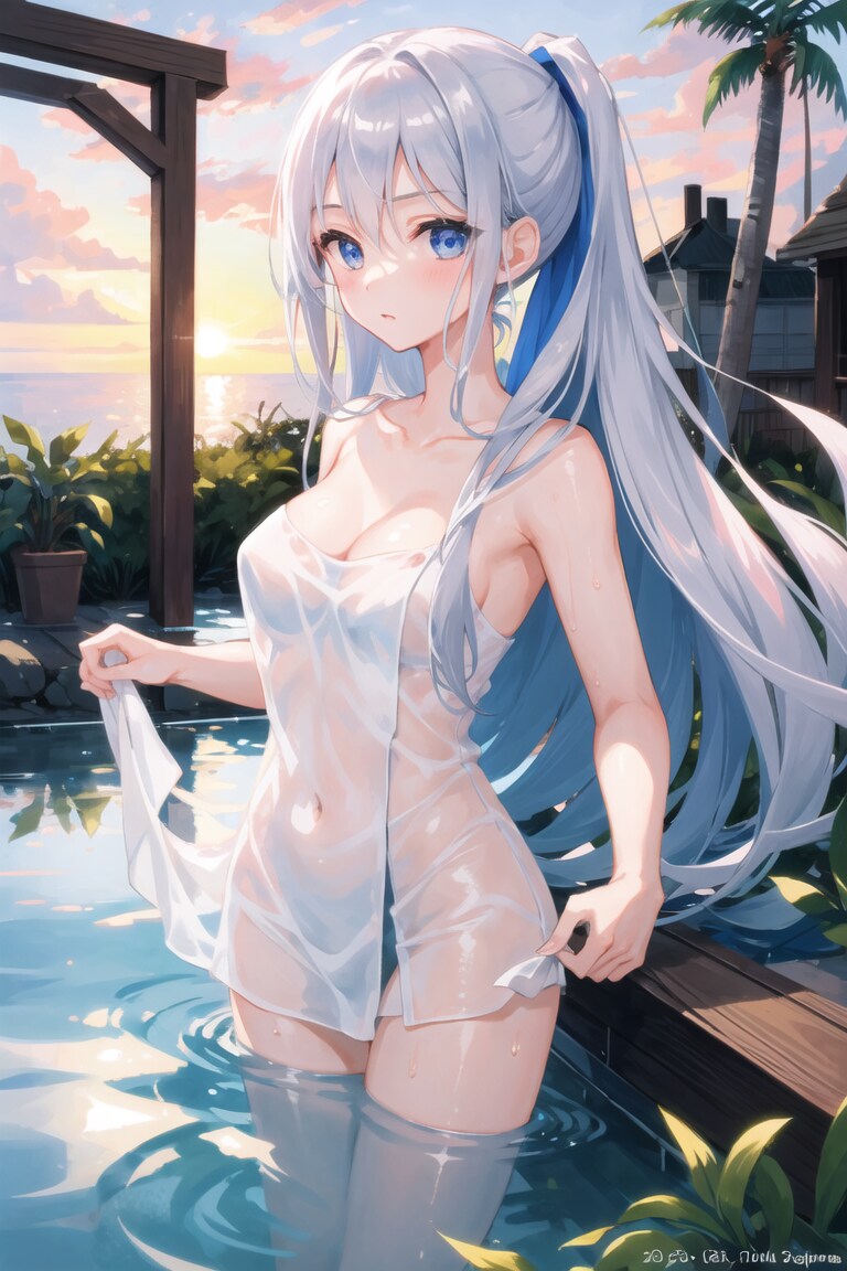銀髪ちゃん・お風呂