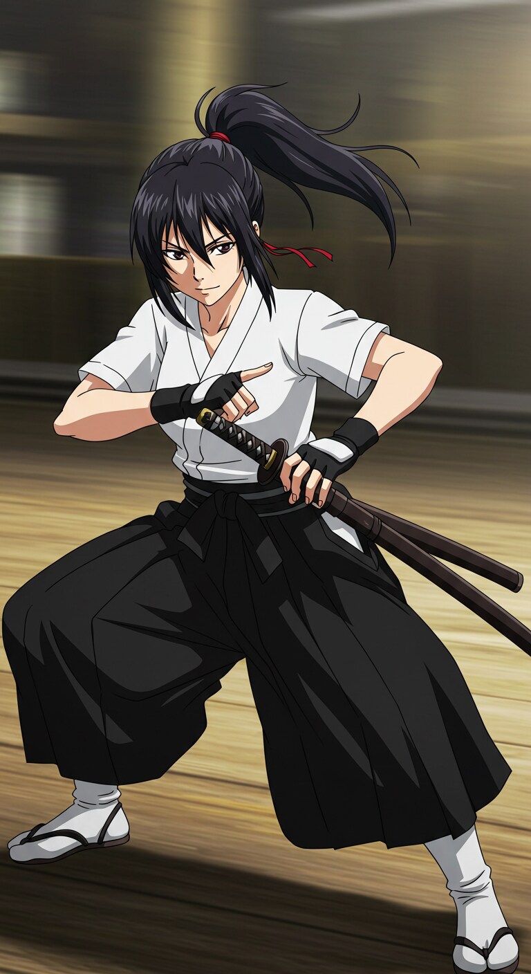和装武闘派女探偵　（ImageFX土産）