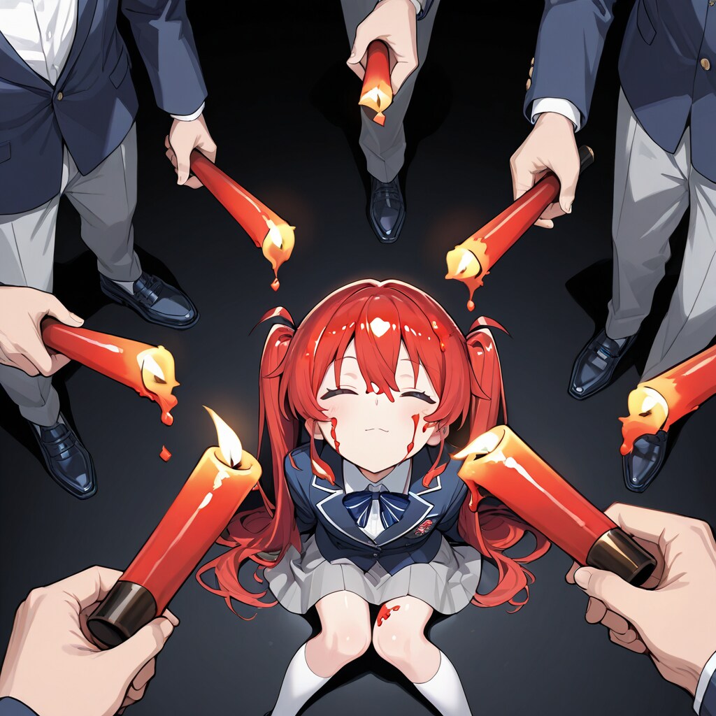 興味本位で蝋燭プレイに手を出し、最後は燭台にされる真衣希の末路3