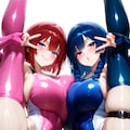 朱尉耶千琉さん蒼雀柚愛さんFA 3枚目