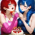 朱尉耶千琉さん蒼雀柚愛さんFA 2枚目