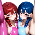 朱尉耶千琉さん蒼雀柚愛さんFA 4枚目