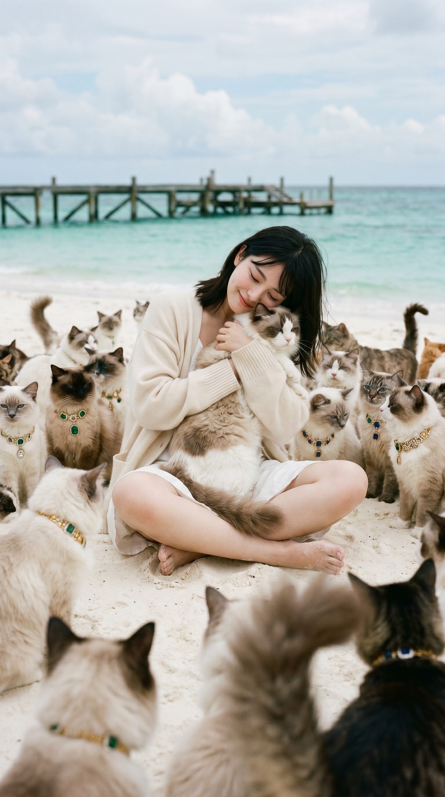 The Island Where Cats Outnumber Waves | の人気AIイラスト・グラビア