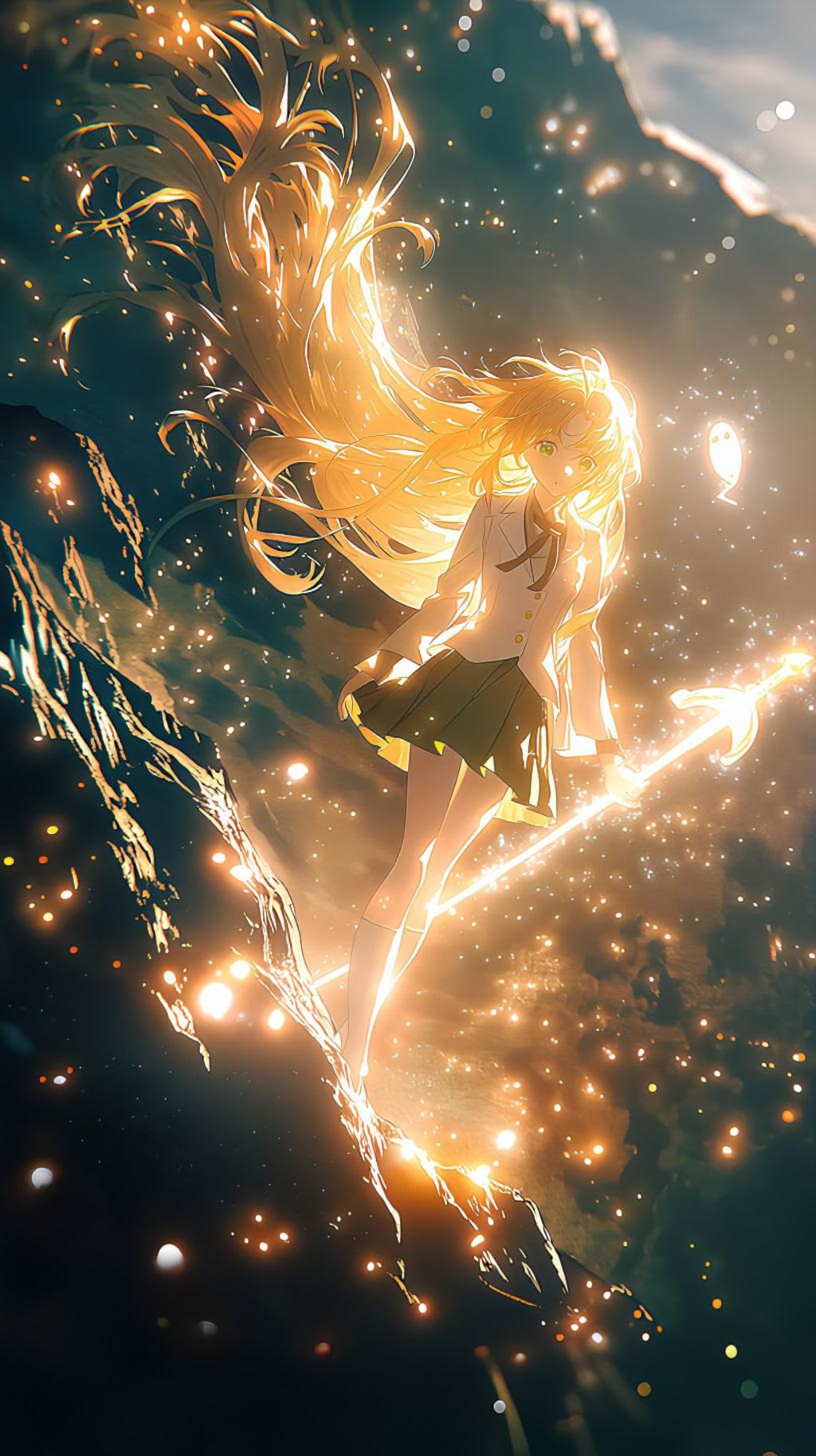 輝く剣と女剣士