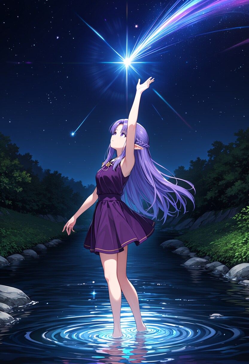星に触れる夜 | の人気AIイラスト・グラビア