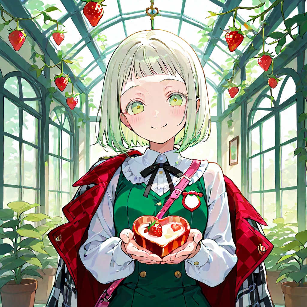 翠緑の真珠といちご狩り
