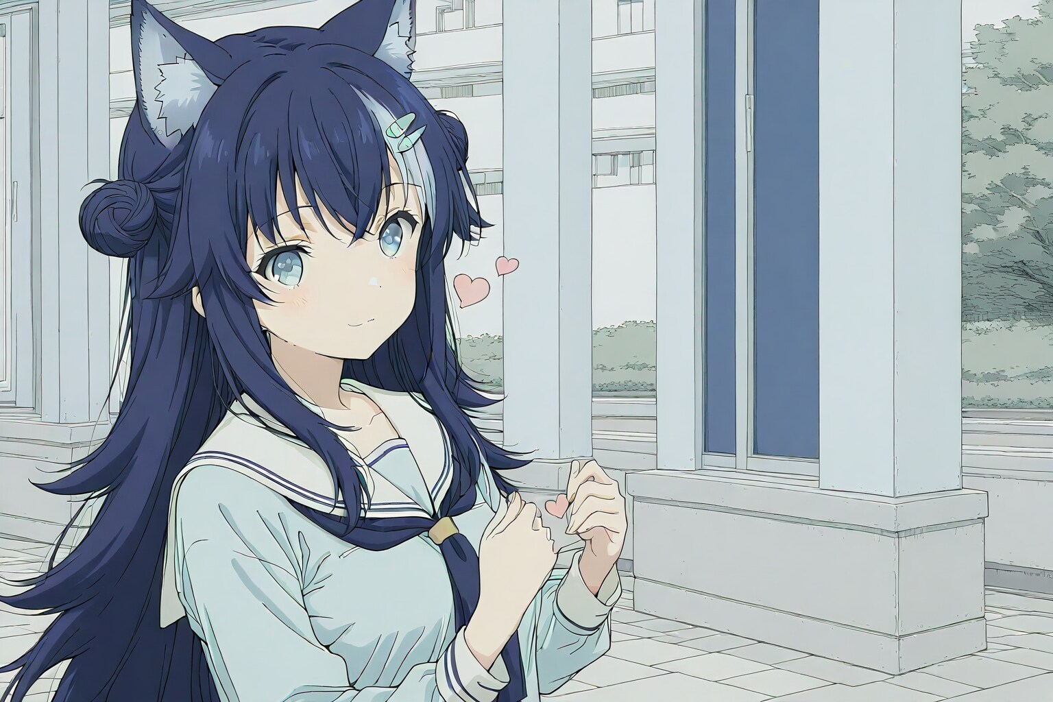 都会に咲く、ひとひらの微笑み | の人気AIイラスト・グラビア