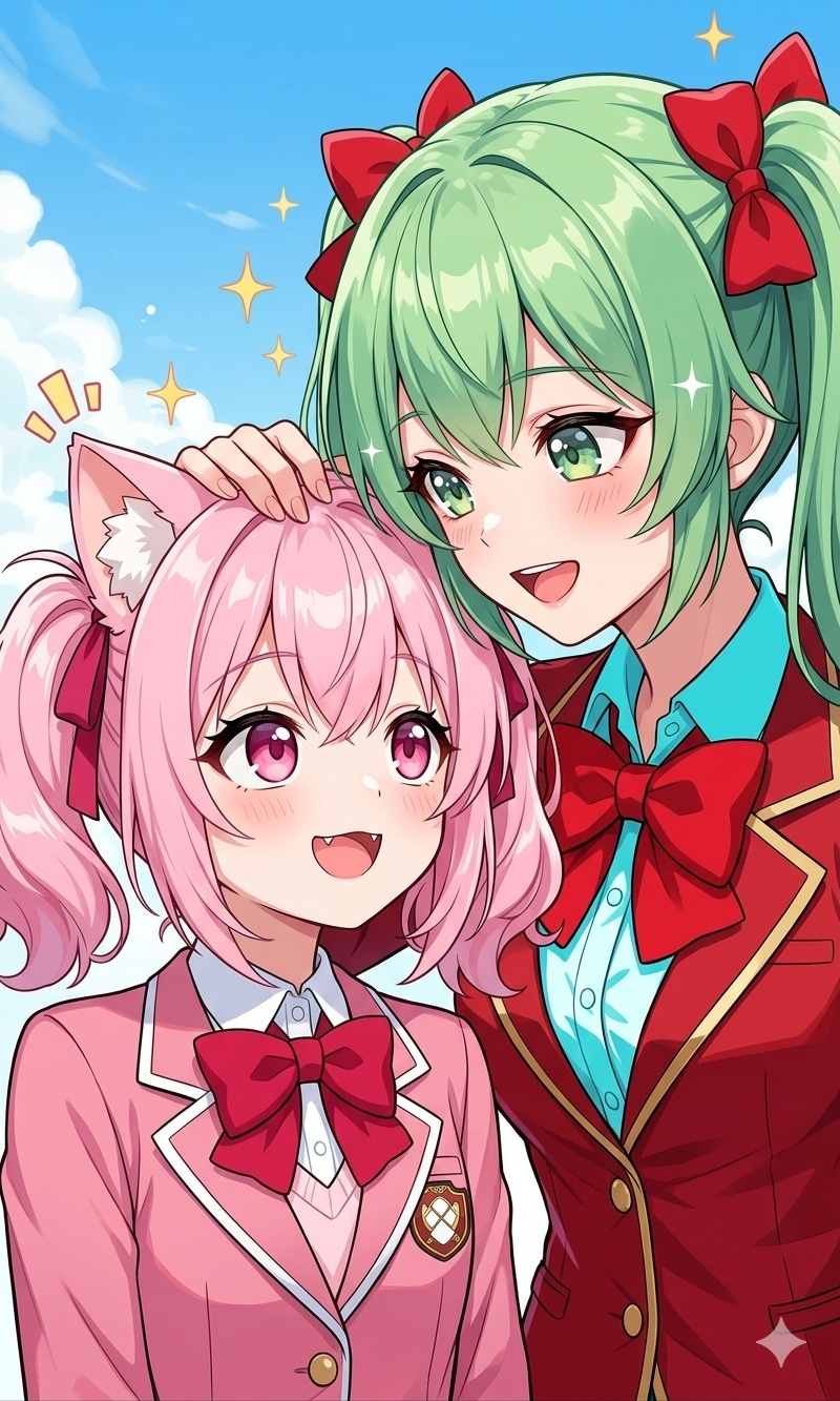 真似をするねこちゃんがカワイイので… | の人気AIイラスト・グラビア