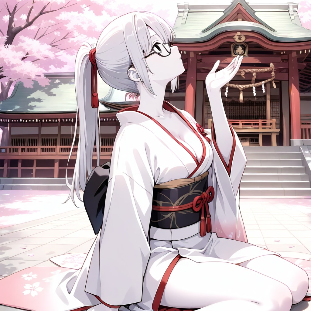 空から舞い降りるのは雪か桜か