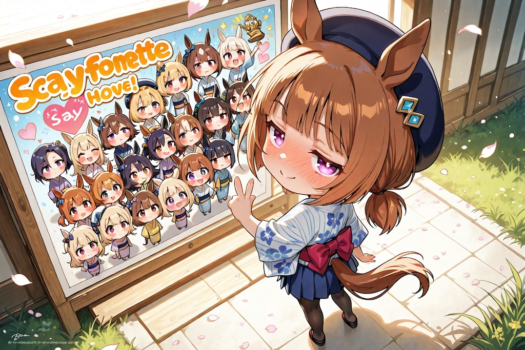 ウマちびちゃん達の写真。
