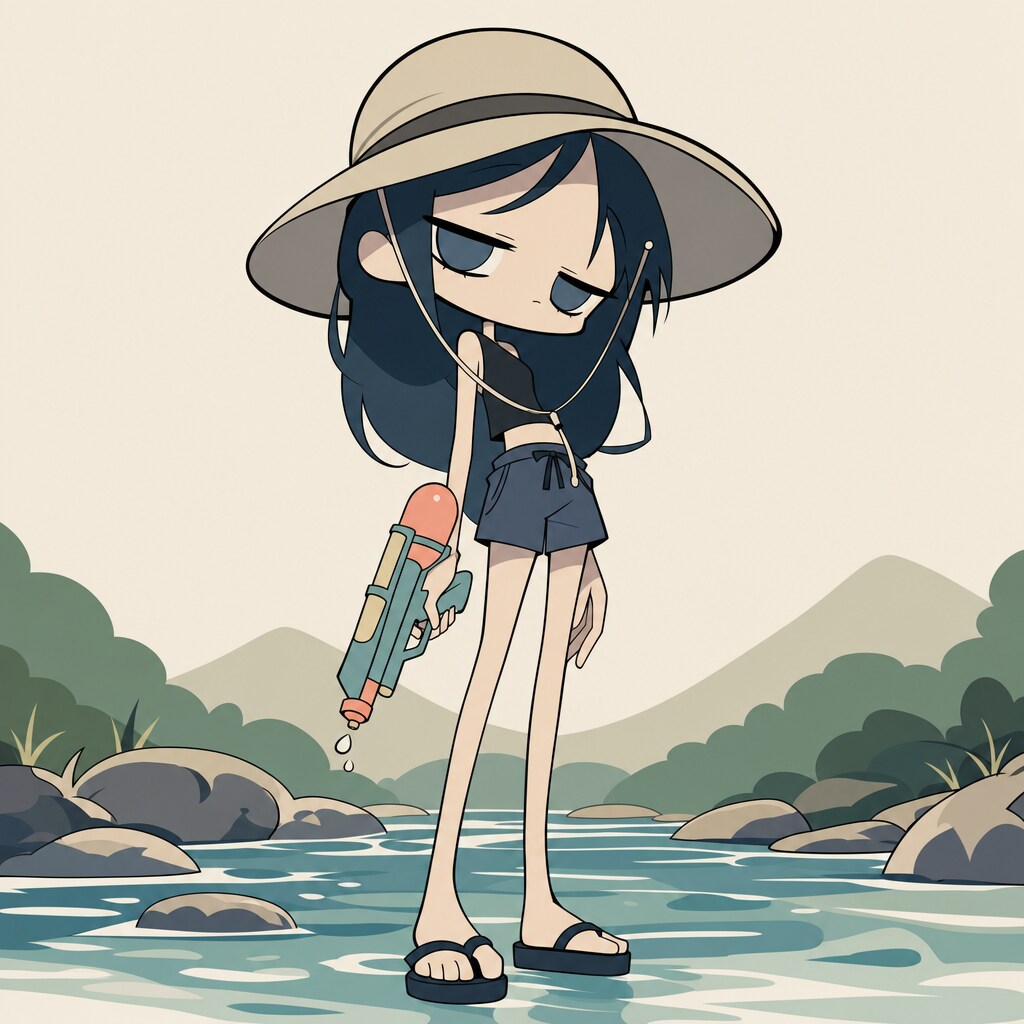 水鉄砲　デフォルメ