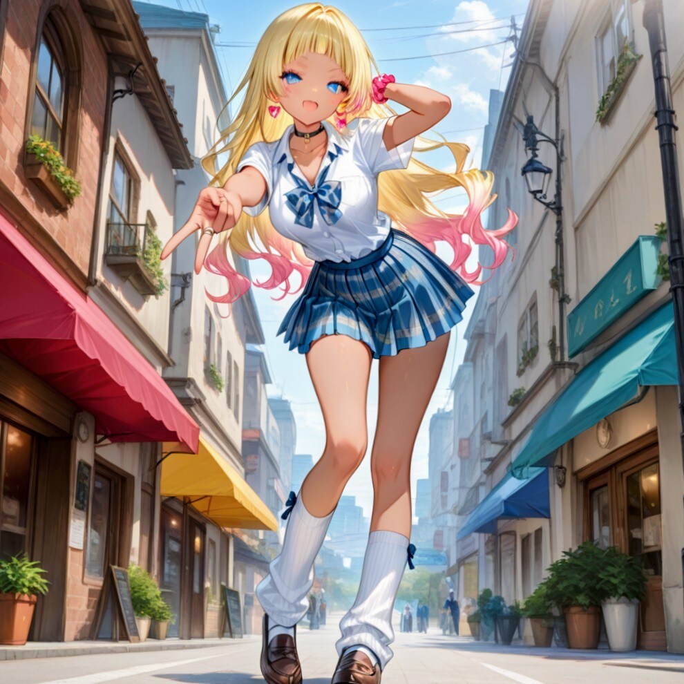 QILlNギャルピース | の人気AIイラスト・グラビア