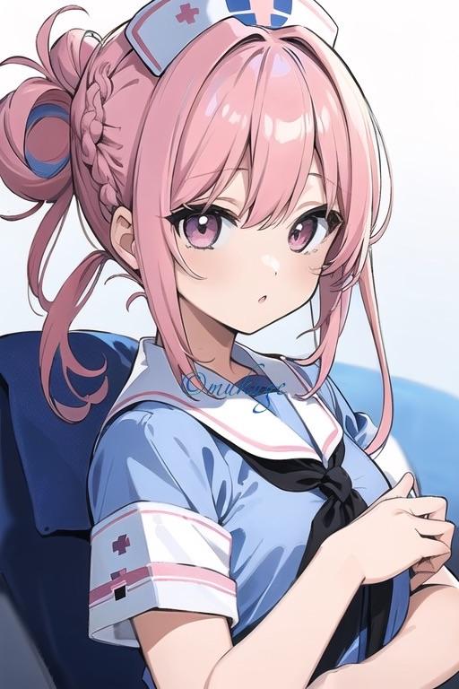 ピンク美少女ナース