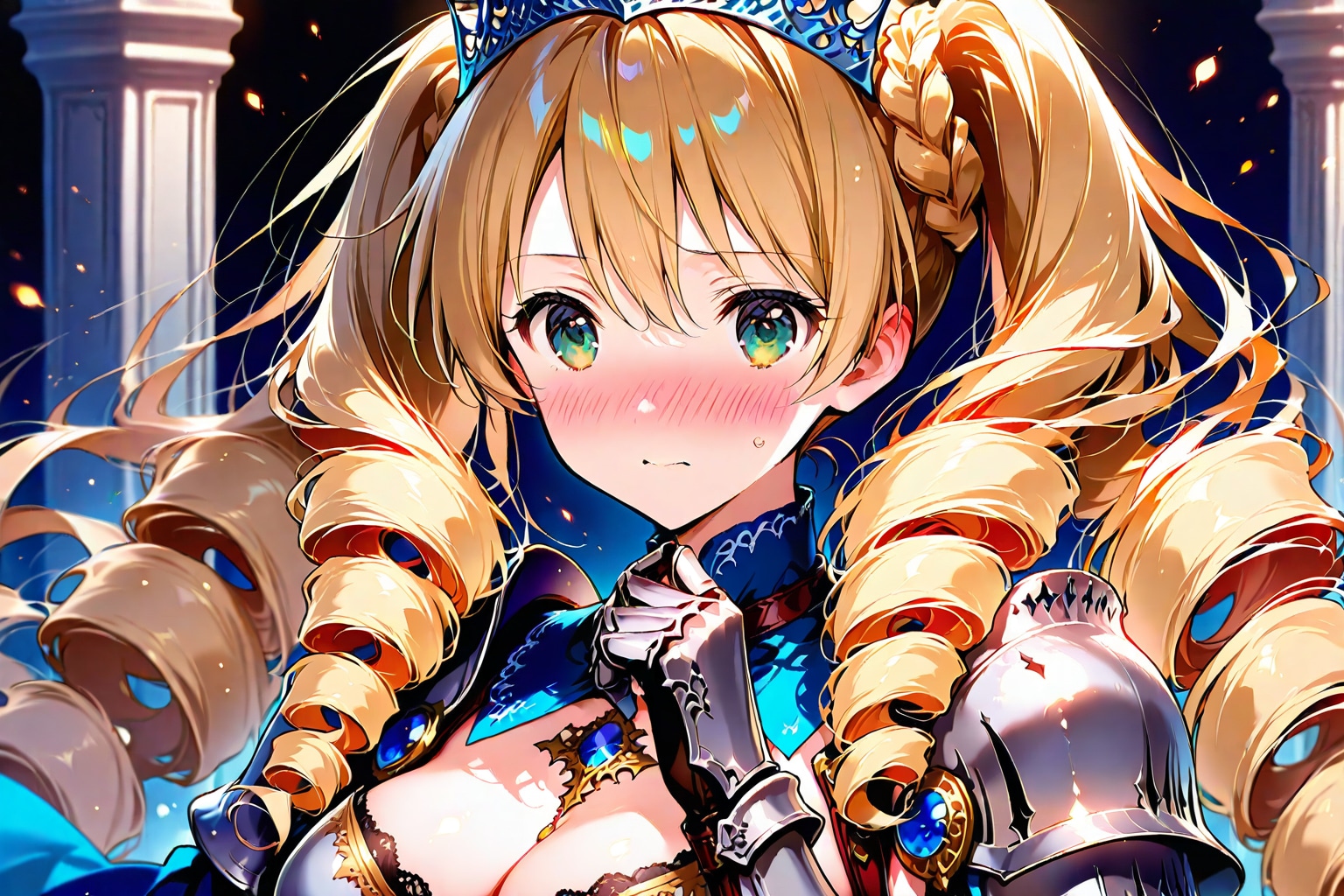 赤面する姫騎士（GRYPHON | の人気AIイラスト・グラビア