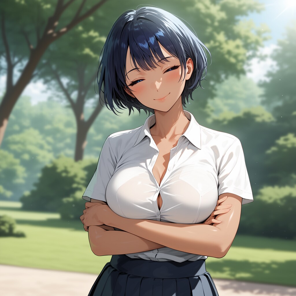 ショート女子高生