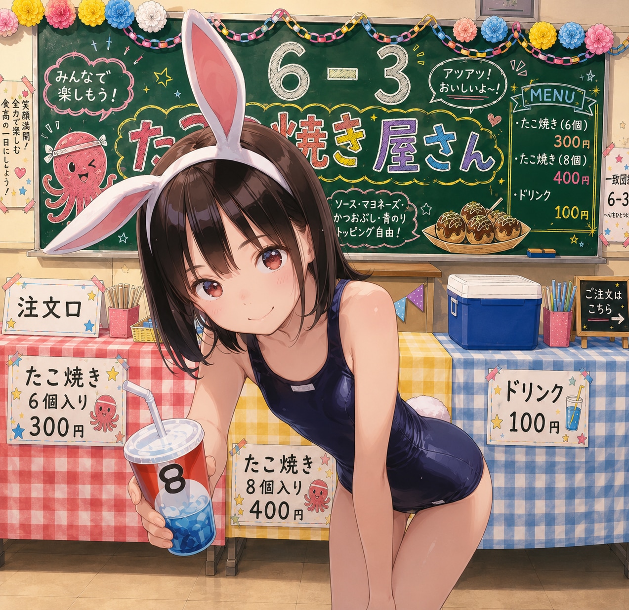 スク水バニーちゃんのいるお店
