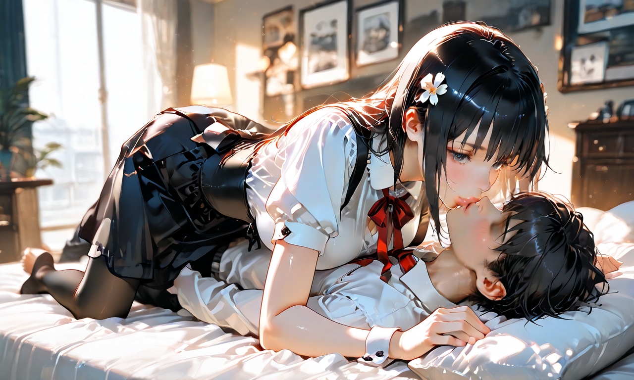 天真爛漫メイドのタイツ破って中出しするまで腰が止まらなかった