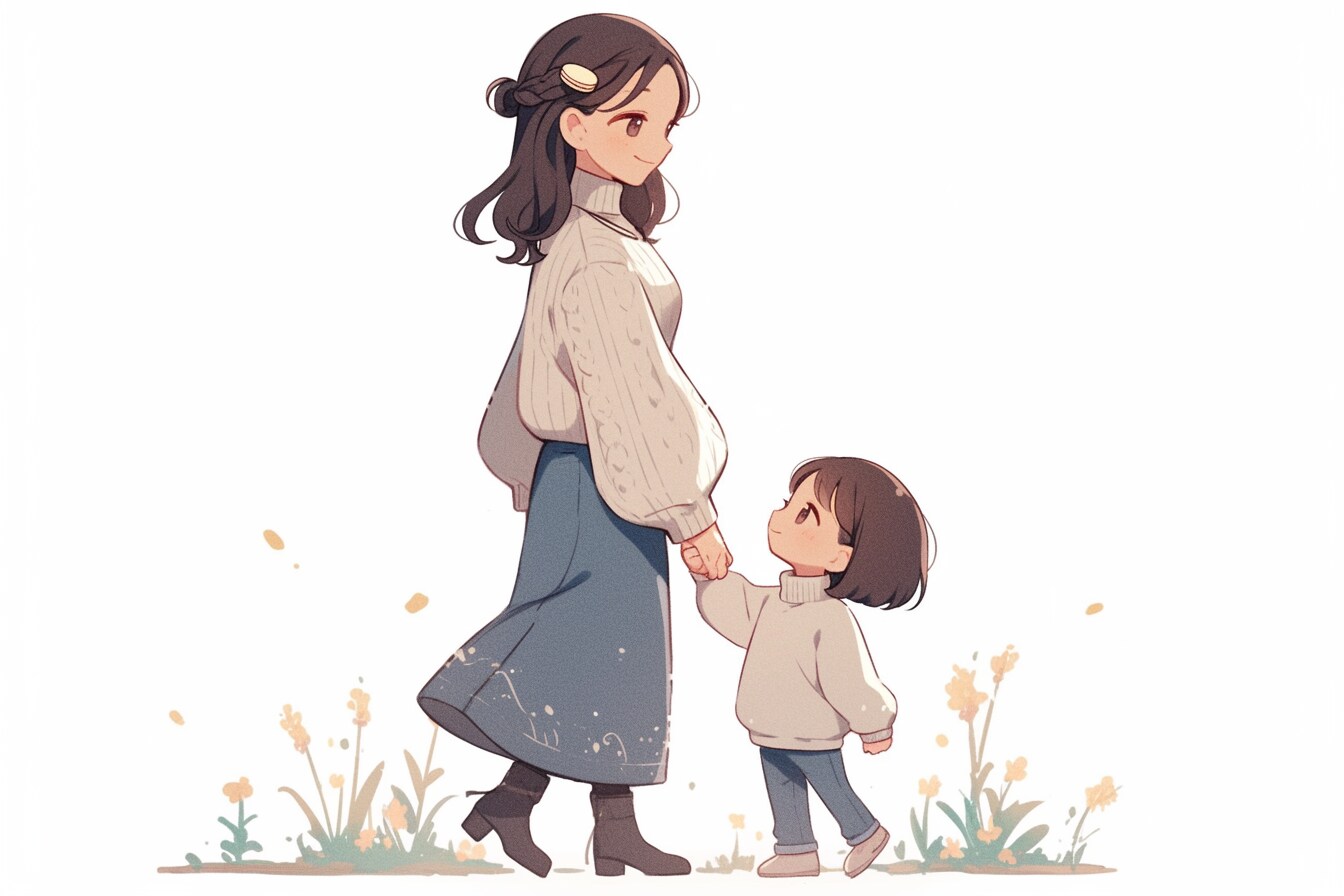 母と娘309 | の人気AIイラスト・グラビア