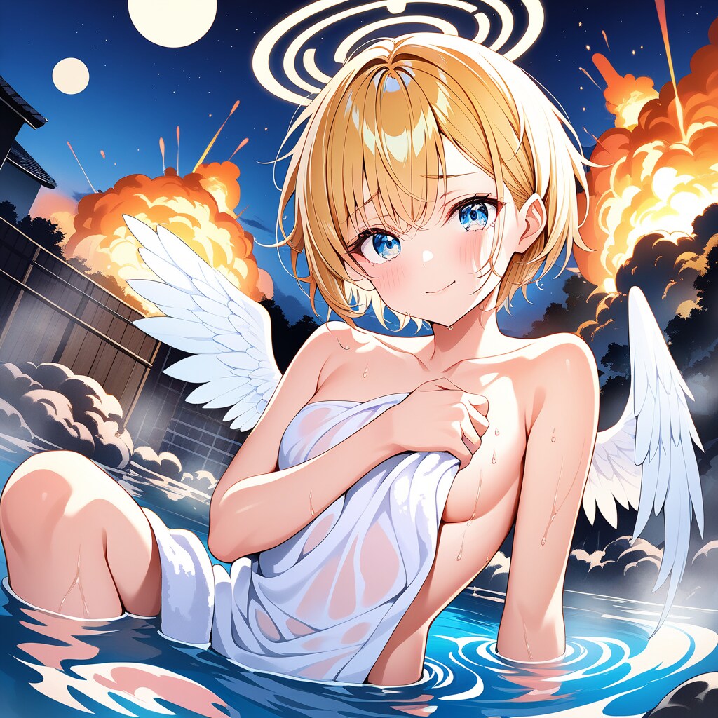 温泉天使娘・爆破