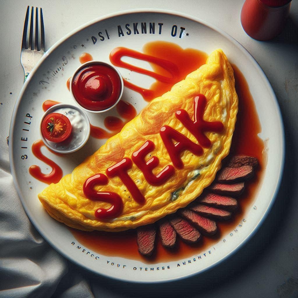 お昼からステーキ！