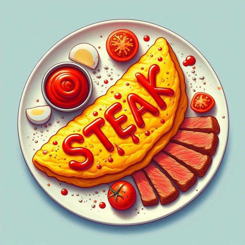 お昼からステーキ！